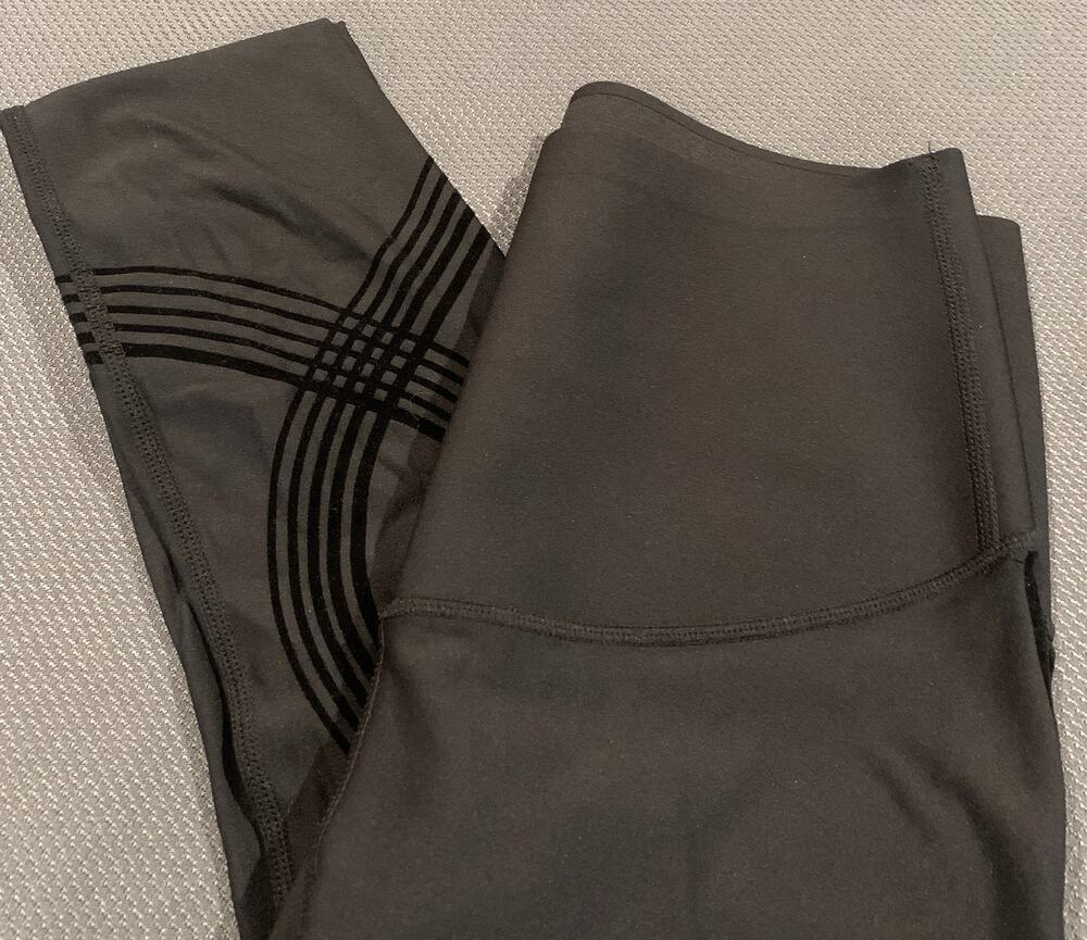 Fanka Body Sculpt Leggings Reversible Black Compression Pants Size M